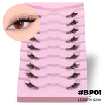 GROINNEYA Cat Eye Lashes Create Natural Look Half Eye Lashes With Winged Ends For Extended Eyelash For Daily Use