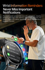 2025 New Health Analysis ECG+PPG Smart Watch Body Fat Uric Acid Blood Pressure Heart Rate Tracker NFC Smartwatch For Android IOS