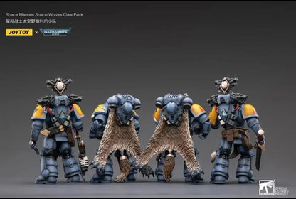 1/18 JOYTOY Actionfigur – Warhammer 40K Horus Heresy Space Wolves Logan Ghostwolf Mecha Modell