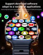 New M99 smartwatch Android - Bluetooth dual system 4G SIM 2.4'' 720*720 HD AMOLED Screen 190° Camera GPS WIFI NFC samrt watch