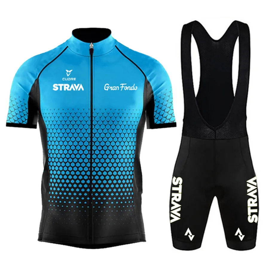 STRAVA wielershirtset voor heren