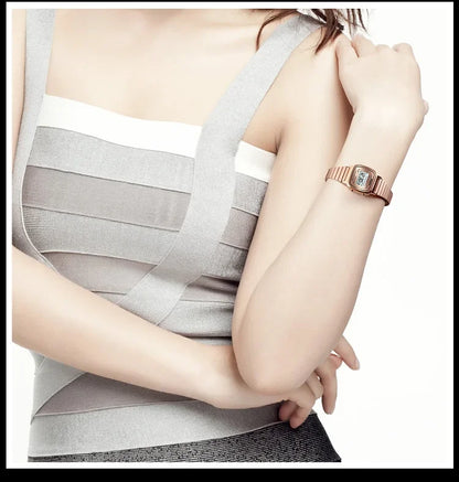 SKMEI 1901 Luxury Small Dial Digital Women Watch Ladies Calendar Waterproof Lady Sports Wristwatches Girl Clock 1252 Reloj Mujer