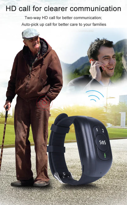 Smart 4G GPS Trace Locate Men Elder Blood Oxygen Heart Rate Monitor Wristwatch SOS Call Android Phone Watch with Temperature