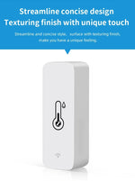 Tuya WiFi Zigbee Temperature Humidity Sensor Smart Home Indoor Hygrometer APP Monitoring Work with Google Home SmartLife Alexa