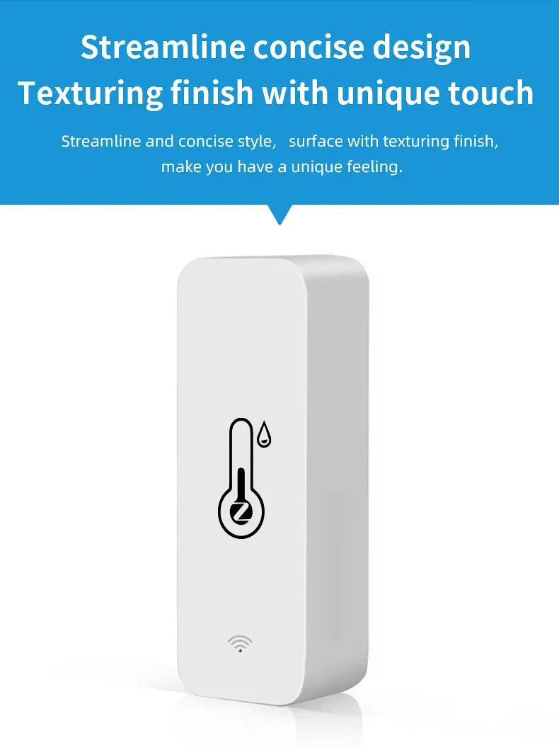 Tuya WiFi Zigbee Temperature Humidity Sensor Smart Home Indoor Hygrometer APP Monitoring Work with Google Home SmartLife Alexa