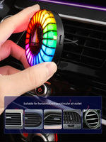 2 in 1 Smart RGB Pickup Lights LED 3D Ambient Lamp Sound Control Music Rhythm Lights Air Freshener for Car Gaming TV Creative
