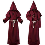 Monk Clothing Ancient Costume Medieval Monk Robe Wizard Clothing Priest Clothing Halloween Cos Costume
