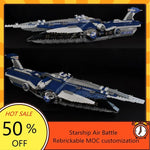 Star Plan MOC-9515 The Malevolence Fighter MOC SpaceShip Battle Model Building Blocks Architecture Education Assembly Model Toys