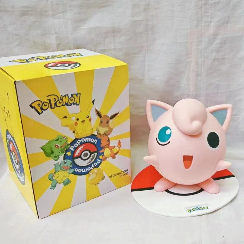 2025 Hot Pokemon Pikachu Doll Model Large Figure Charmander Eevee Porkby Squirtle Ornament Figurine Younth Toys Collects Gifts