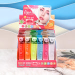 6Pcs Fruity Flavor Watery Glossy Lip Gloss Set Clear Lip Gel Hydrating Moisturizing Lip Gloss Women Lips Makeup Wholesale