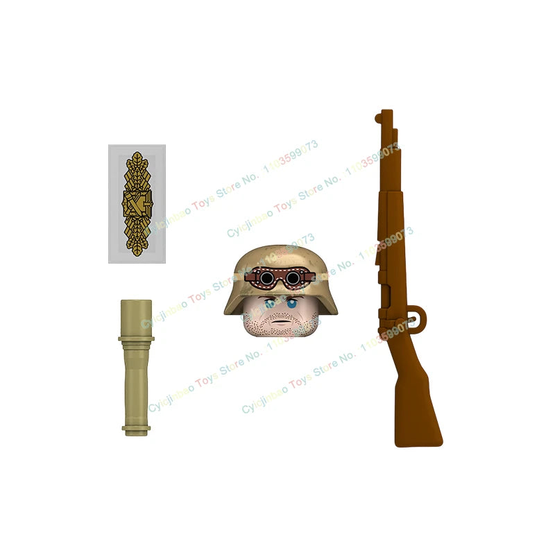 N601-650 MOC Military War Infantry Soldiers Action Figures Creative Bricks Accessories Building Blocks Children's Toys Gifts