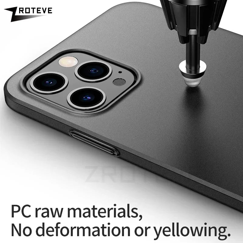 For iPhone17 Pro Max ZROTEVE Ultra Thin Matte Hard PC Cover For iPhone 17 16 e 16e 15 14 12 13 iPhone16 Plus iPhone13 Phone Case