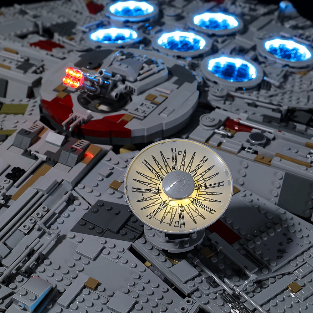 Led Light Kit Compatible With LEGO Ultimat Falcon Millennium Star Falcon 75192 05132 DG005 81085 Building Blocks No Model