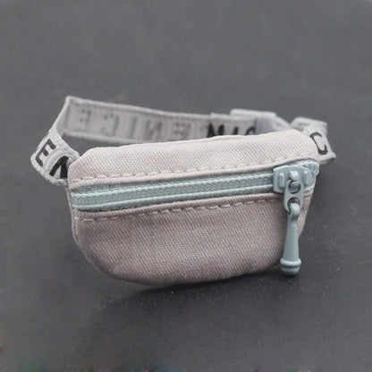 17cm V1 V2 Labubu Crossbody Bag Cute 1/6 1/8 1/12 BJD Dolls DIY Waist Bags Cute 15cm Idol Plush Doll Accessories Belt Bag Gift