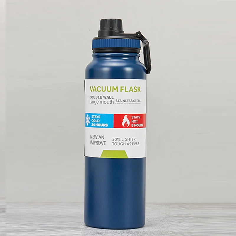 600/800/1000ML Outdoor Thermos Water Bottle Stainless Steel Insulated Cup Keeps Cold and Heat Thermal Mug Travel Vacuum Flasks