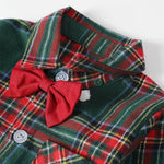 Baby Christmas Outfit Boy Kids Gentleman Formal Suit Toddler Suspenders Clothing Set Infant Party Dress Shirt