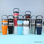 20oz/30oz Stainless Steel Thermos Mug With Straw Keeps Cold and Heat Thermal Mug Tumbler Outdoor Sports Thermal Water Bottle