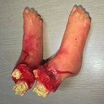 Halloween Horror Props Bloody Hand Haunted House Party Decoration Scary Fake Hand Finger Leg Foot Brain Heart Halloween Supplies