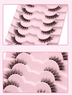 GROINNEYA Cat Eye Lashes Create Natural Look Half Eye Lashes With Winged Ends For Extended Eyelash For Daily Use