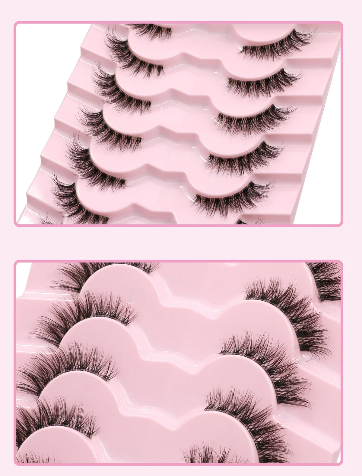 GROINNEYA Cat Eye Lashes Create Natural Look Half Eye Lashes With Winged Ends For Extended Eyelash For Daily Use