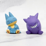 Pokemon 6pcs/set Pikachu Psyduck Gengar Jigglypuff Gonbe Slowpoke Shoulder To Shoulder Sleep Cute Model Doll Action Figure Toys