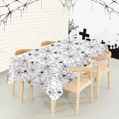 1Pcs Halloween Skeleton Pumpkin Spider Tablecloth Halloween Ghost Festival Day of The Dead Prank Party Carnival Party Decoration