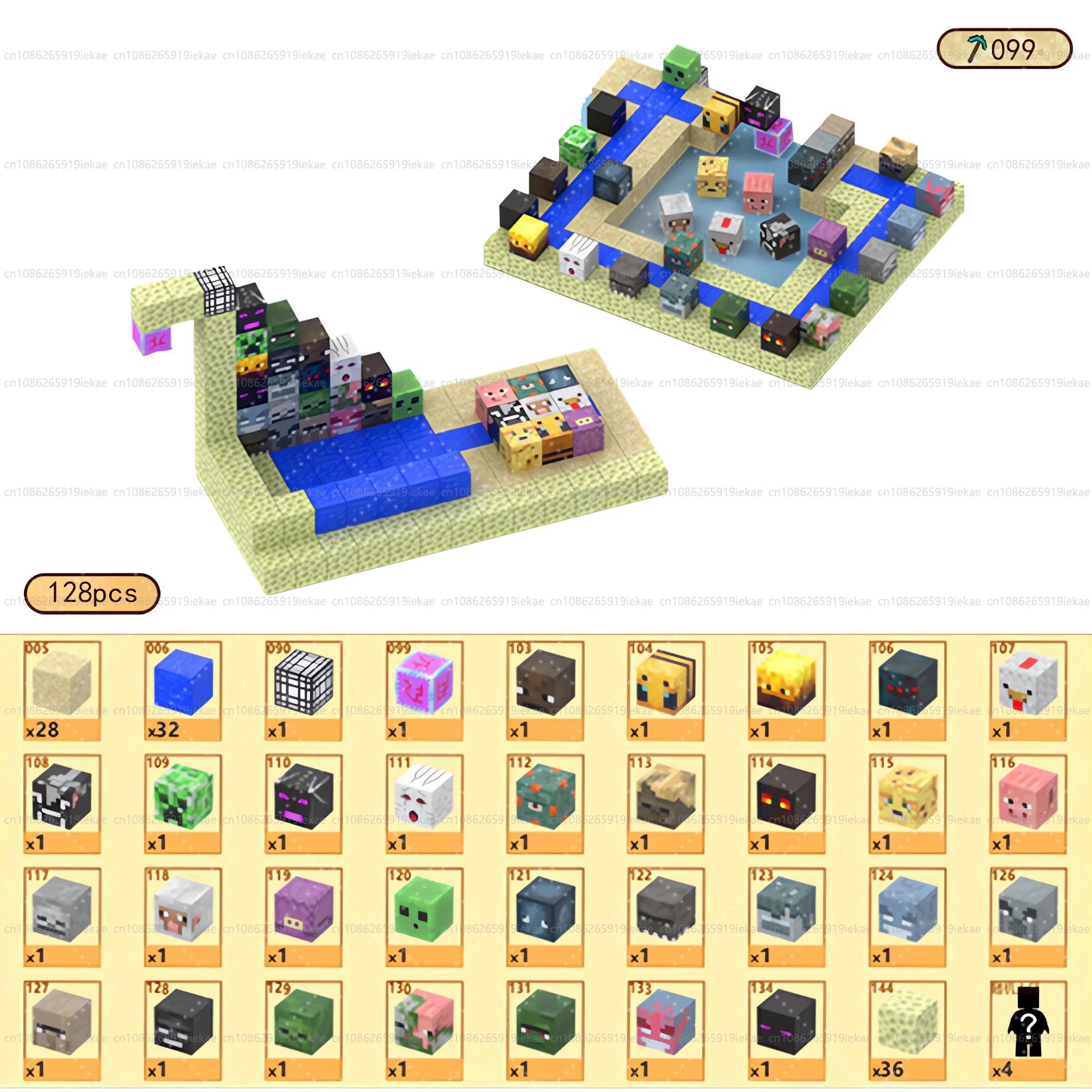 Magnetic Building Blocks Mine World Magnet Cube Set for Boy Girl Kid Age 3+ DIY Model Children STEM Educational Sensory Toy