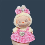 For 17cm Labubu Plush Clothing Doll Exquisite Skirt- Adorable Retro Skirt Set for DIY Clothes Accessories Gift