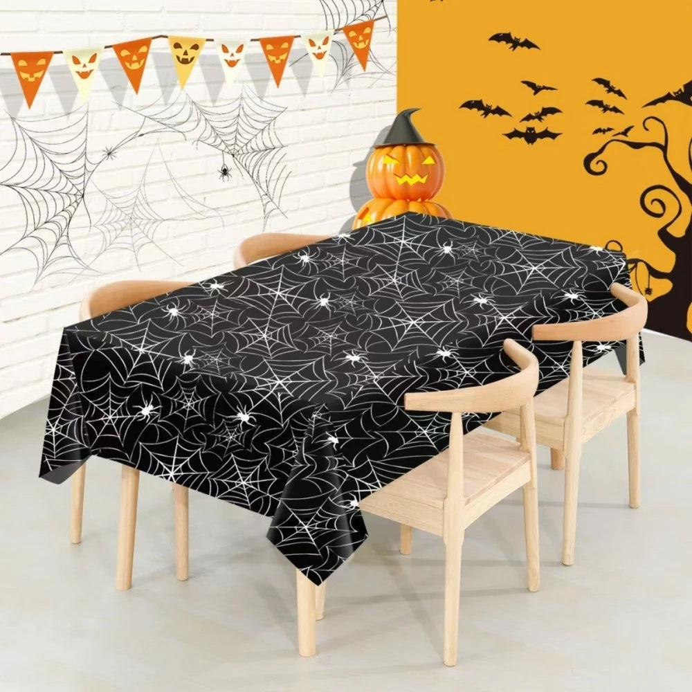 1Pcs Halloween Skeleton Pumpkin Spider Tablecloth Halloween Ghost Festival Day of The Dead Prank Party Carnival Party Decoration