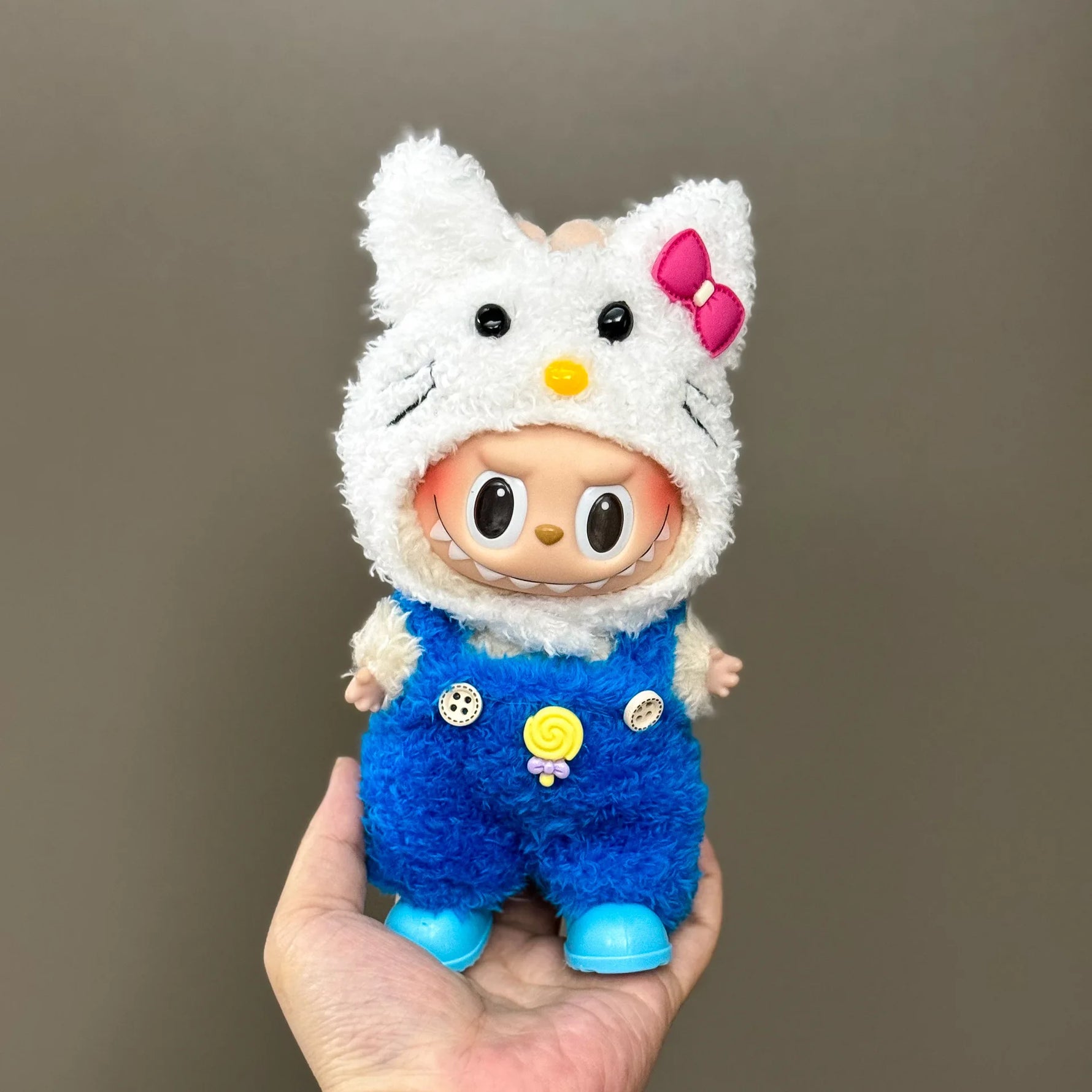 10cm 7 Pcs Clothes For Labubu Set Accessories Skirt Pants Hat Sweet And Iovely Princess Style Doll Dress Up Toys Gift