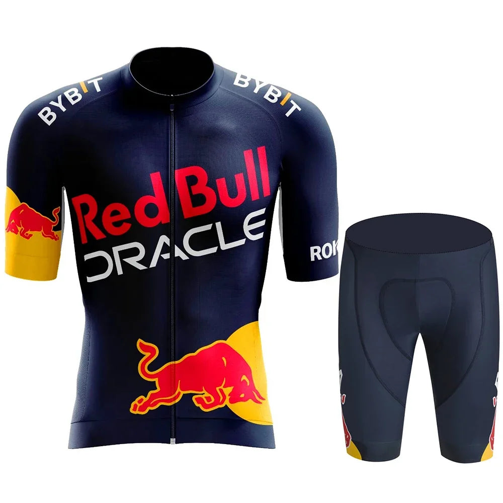 Red Bull Bicycle Clothing Jersey Cycling Uniforms for Men Jacket Team Set Bike Man Sports Bicycles Men's Cycling Suit Road Bikes