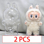 New 17cm LABUBU Clear Macaron Case, Dust Case, Housings, Popmart Bubble Mart Doll Accessories, Doll Accessories, Christmas Gifts