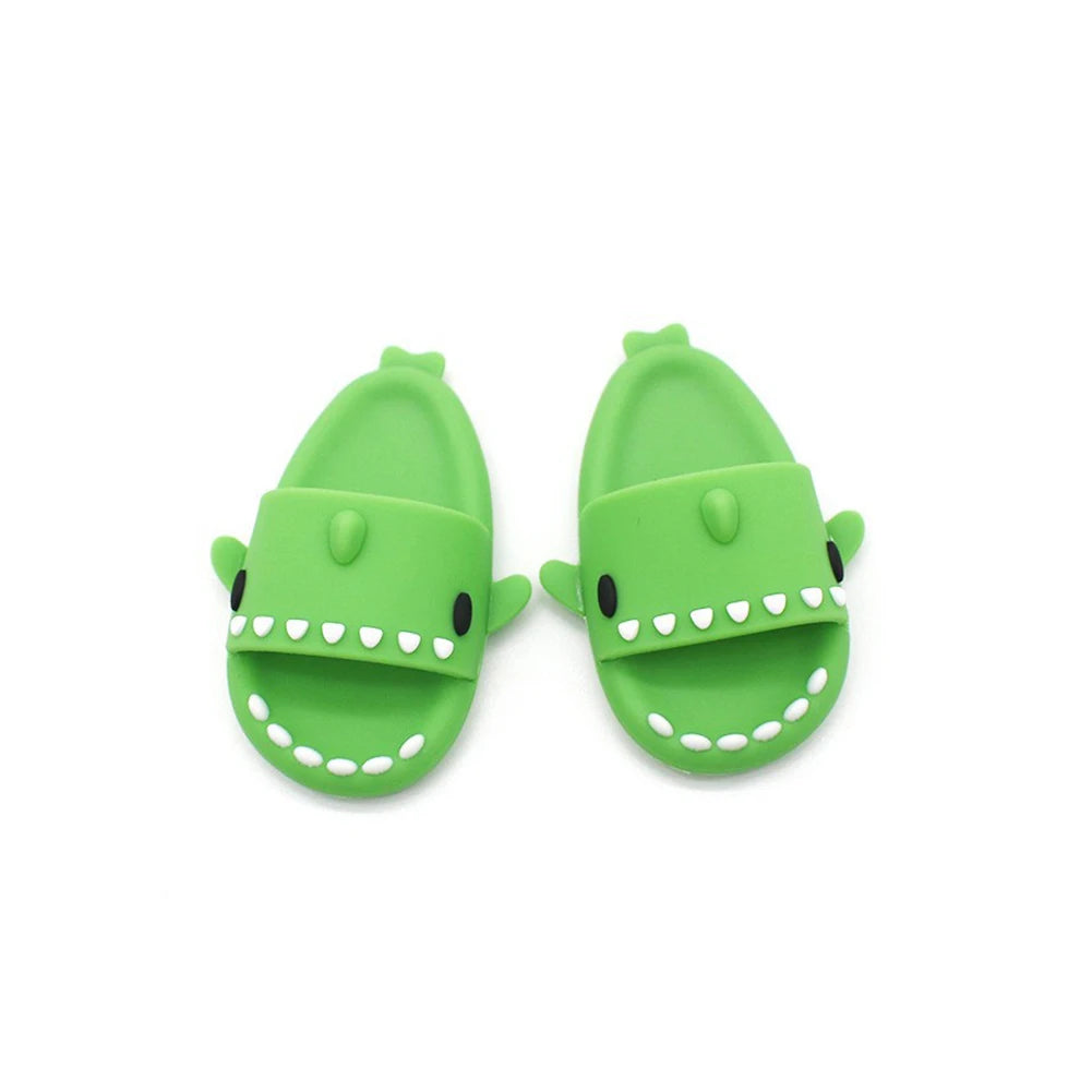 (Shoes Only)17cm Labubu Accessories Shoes Dolls Can Wear Shark Slippers Fun and Stylish Casual Shoes for Playtime