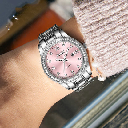 POSHI 990 Fashion Women Watch Elegant Business Quartz Wristwatch Lady Casuan Dress Watches With Date Display Original Clock