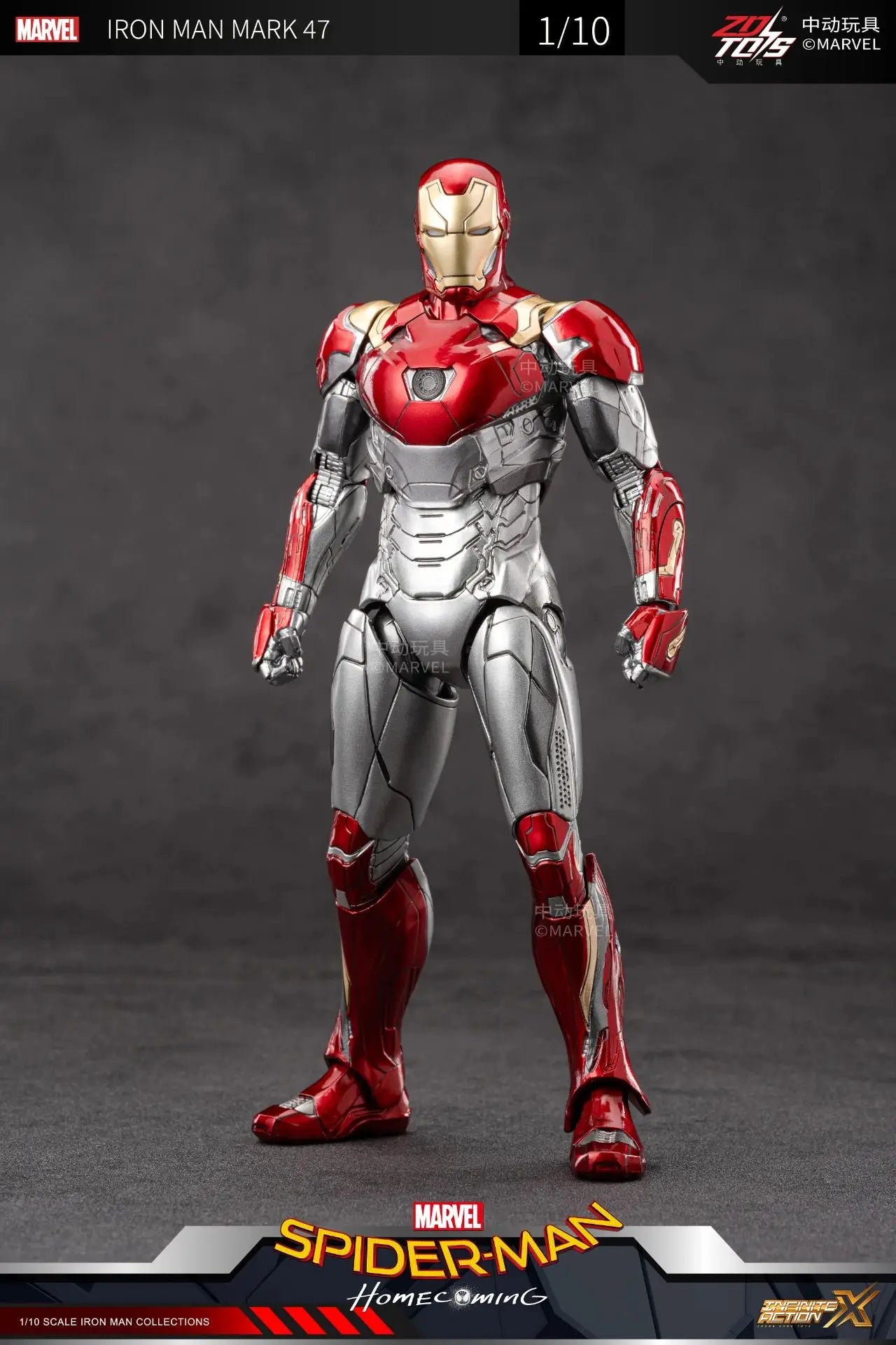 ZD Toys Iron Man MK15 MK16 War Machine MK2 Action Figure Iron Man Mk47 MK35 Red Snapper 1/10 Scale Iron Man Collections Gift