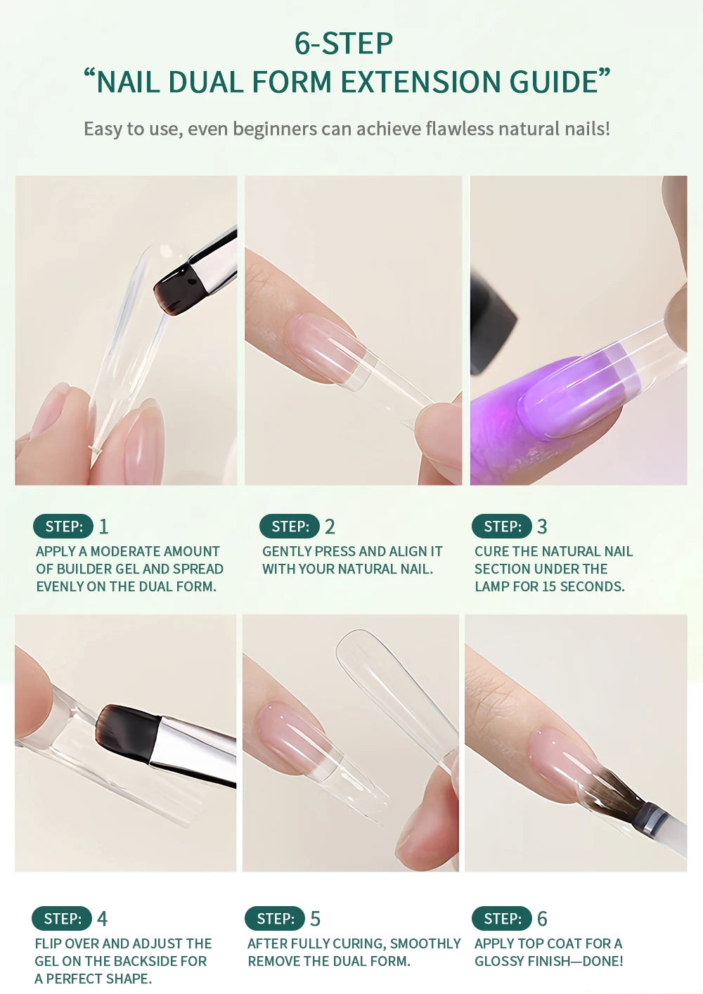 Nailpop Professional Builder Gel UV Hard Gel for Nail Strengthen Quick Building Long Lasting Soak Off Extension Gel 30/100g