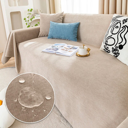 Waterproof Sofa Blanket Multipurpose Solid Color Blankets Dust-proof Fabric All-weather Anti-scratch Pet Home Living Room Decor