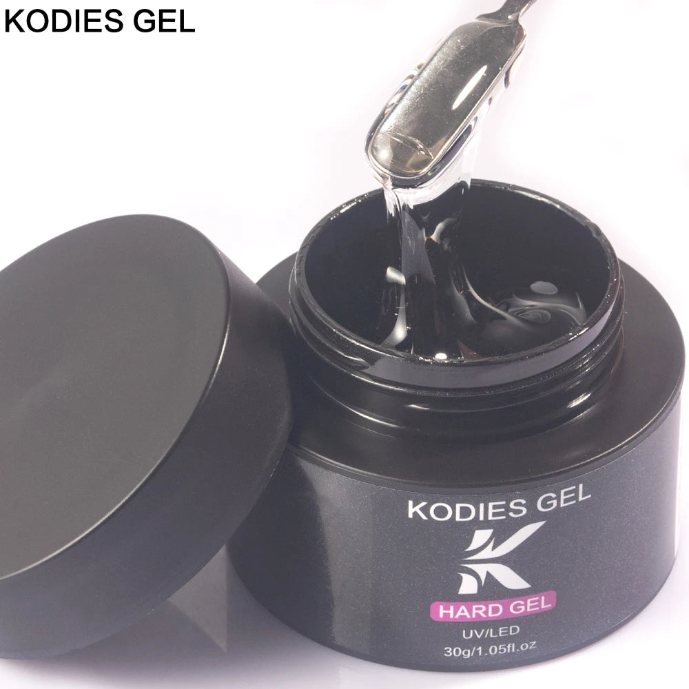 KODIES GEL Acrylic Builder Nail Gel for Extension 30g Blush Pink Soft Hard Construction Gel Semi Permanent UV Manicure Nail Art