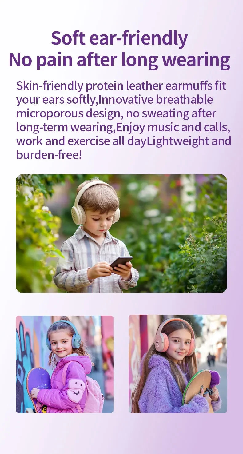 Disney Stitch P2961 Headphones Bluetooth Gaming Sport Over Ear Headset Noise Reduction Surround Sound Wireless Child Earphones