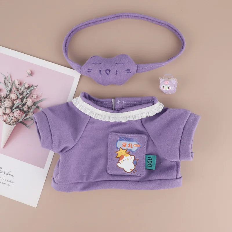 2025 New 38cm Labubu Hot Only Selling Clothes Labubu Mokoko Idol Doll Fashion Design Dress Coat Set Accessories Gift