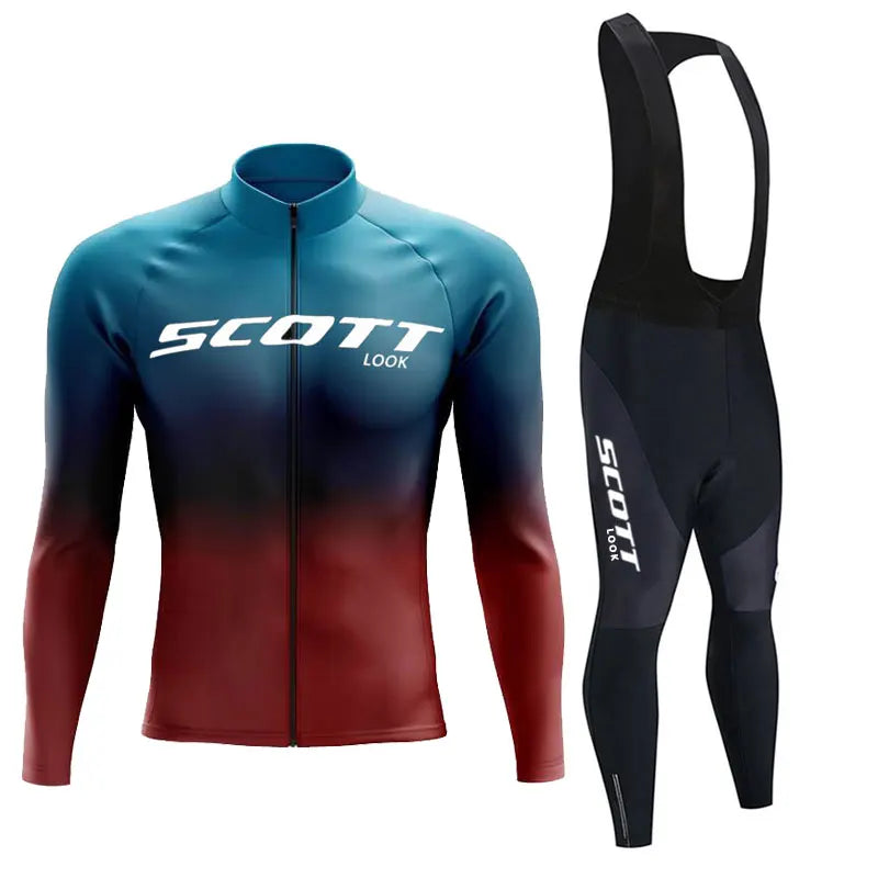 2025 Autumn Cycling Long Sleeve Jersey set Bike Uniform Sports Bicycle spring Clothing MTB Clothes Wear Maillot Ciclismo suit