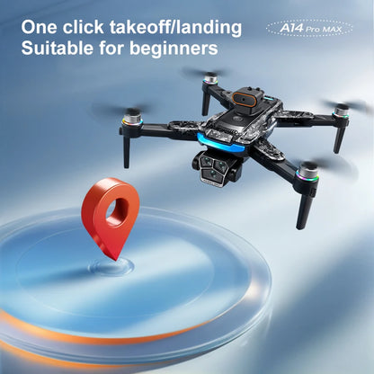 Xiaomi Mijia A14Pro max GPS Brushless 8K three Camera Optical Flow Obstacle Avoidance Foldable Quadcopter RC Distance Drone Toys