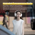 QCY H3 Lite ANC Wireless/Wired Headphones Bluetooth 5.3 Foldable Over Ear Headset HIFI Sound 60H Playtime Earphones Dual Connect