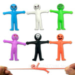 12/24/36 Pcs Mini Colorful Stretching and Reducing Stress Little People Halloween Birthday Party Gift Carnival Gift Pack Filler