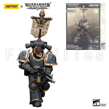 1/18 JOYTOY Actionfigur – Warhammer 40K Horus Heresy Space Wolves Logan Ghostwolf Mecha Modell