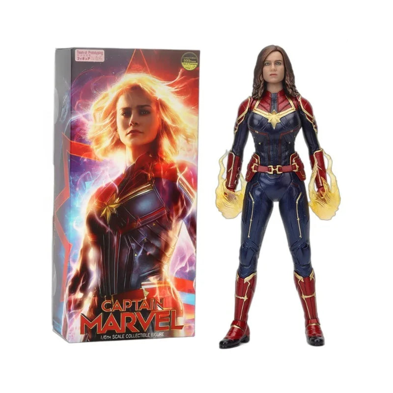 Marvel Super-Heroes Anime Figure Series Captain Marvel Thor Action Figure Toys 1/6 Statue Models Collection Toy Gifts Toys