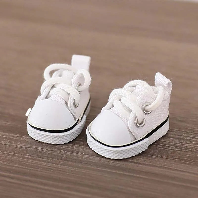 For LABUBU Canvas Shoes Suitable for 17cm Labubu Dolls Shoes Boots Toys Casual Sports Shoes Dolls Accessories DIY Doll Toys