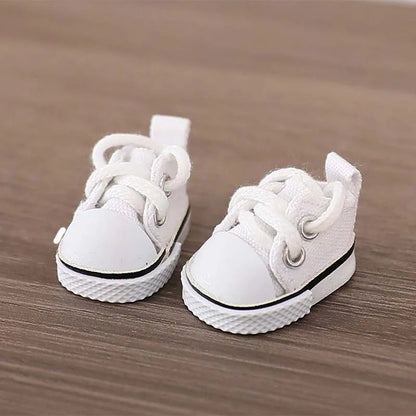 For LABUBU Canvas Shoes Suitable for 17cm Labubu Dolls Shoes Boots Toys Casual Sports Shoes Dolls Accessories DIY Doll Toys