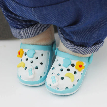 For LABUBU 3.0 Slipper Shoes Suitable for 17cm Cotton Dolls Shoes Boots Toys Casual Sports Shoes Dolls Accessories DIY Doll Toys