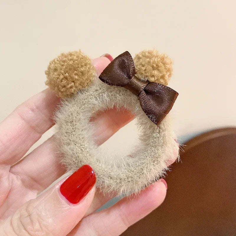 17cm Labubu doll Clothes Macaron Sitting Party Christmas Checkered Plush Cloak Clothes labubu V2 clothes Christmas costumes